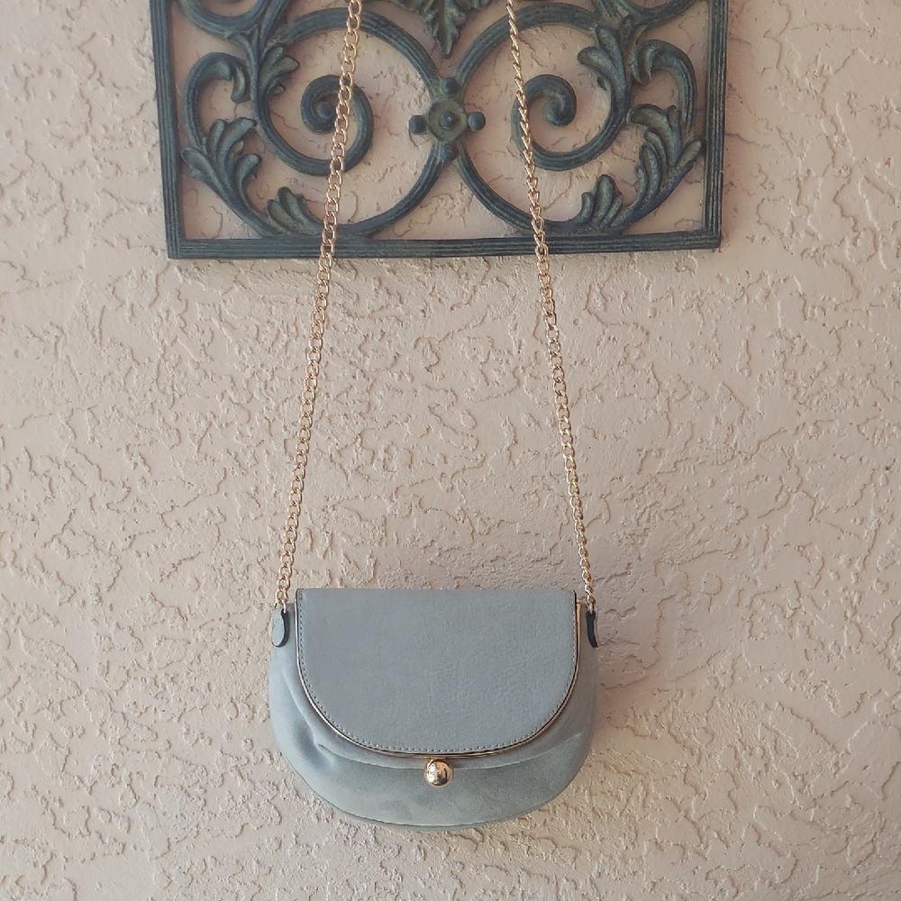 LC • Lauren Conrad Dove🕊Grey Evening Bag w / Chain Strap